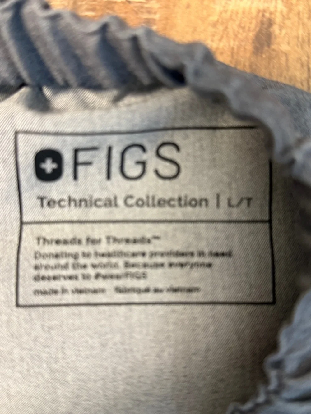 FIGS Pisco Basic Men’s Graphite Grey Scrub Pants Size Large Tall